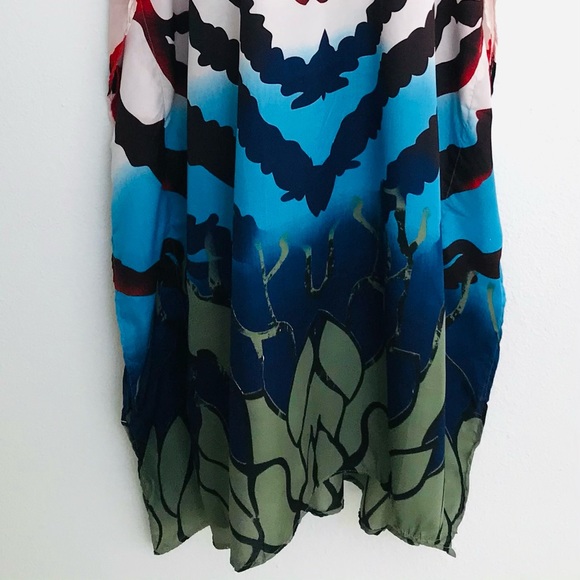 JESSICA TAYLOR Jewel and Animal Print CAFTAN Dress NWT One-Size - Picture 8 of 9